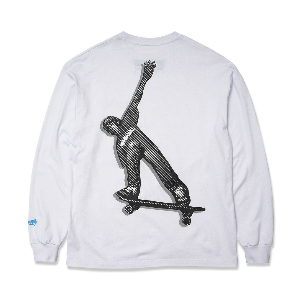 HOMBRE NINO L/S PRINT TEE (SKATE)