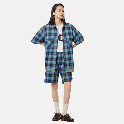 Timberland  TOKYO DESIGN COLLECTIVE オールジェンダー 半袖 プレイド シャツ