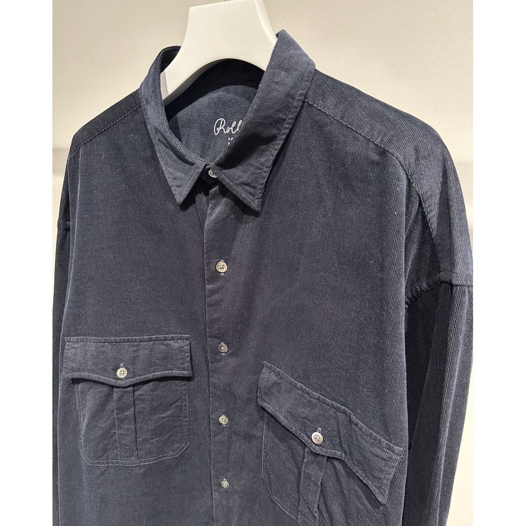 PORTER CLASSIC ROLL UP ORGANIC CORDUROY SHIRT