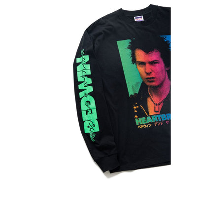 BEDWIN & THE HEARTBREAKERS 25SB2206 L/S PRINTED T "OLDMAN"