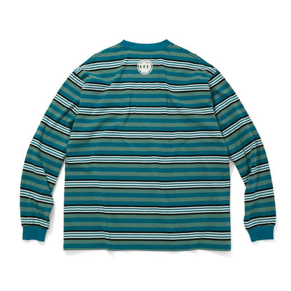 CITY COUNTRY CITY EMBROIDERED LOGO MULTI BORDER L/S T-SHIRT