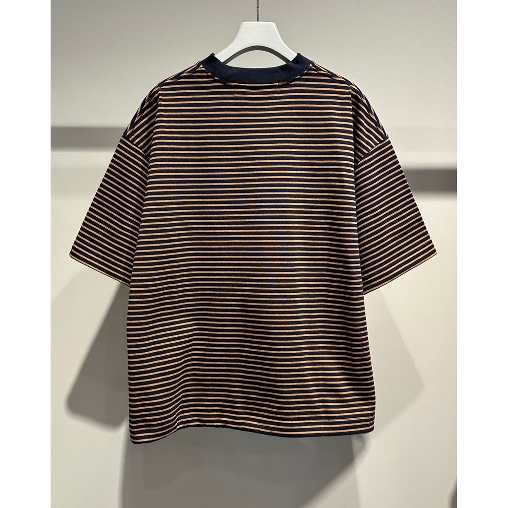 【MADE IN JAPAN】LINEAGE BALLON NATURAL BORDER TEE（GOLD）