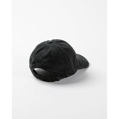 ANACHRONORM AN362 DAMAGED 6PANEL CAP BLACK