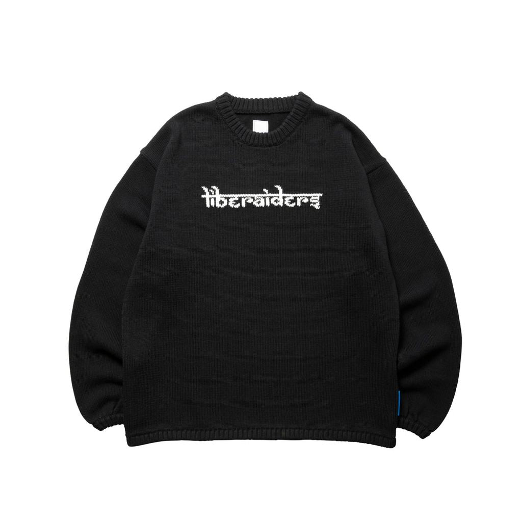 Liberaiders  WOVEN LOGO KNIT SWEATER 774012503