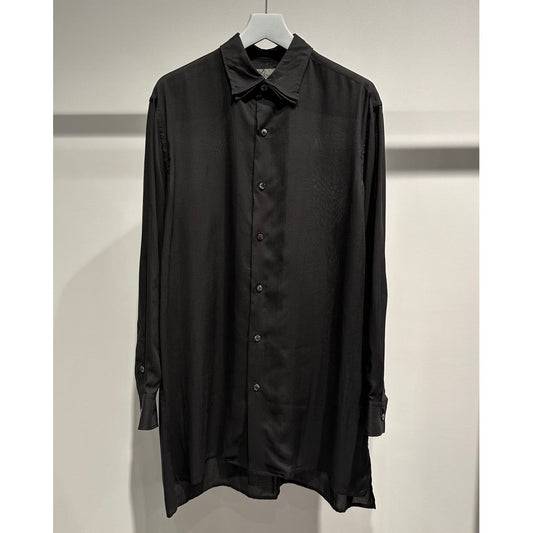 Y's for men CELLULOSE LAWN LAYERED COLLAR SHIRT