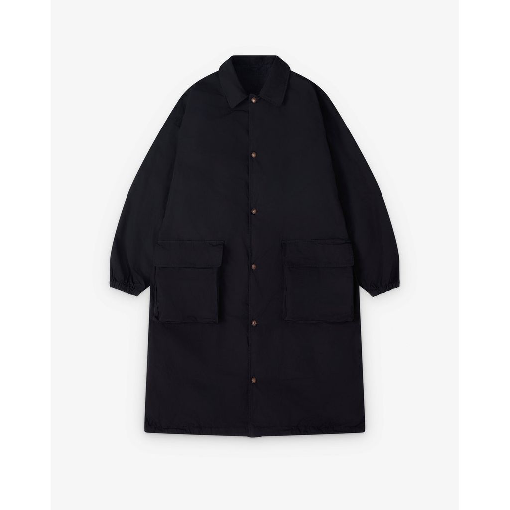 COMME des GARCONS HOMME ESTEL SINGLE COAT OVER DYE（BLACK）