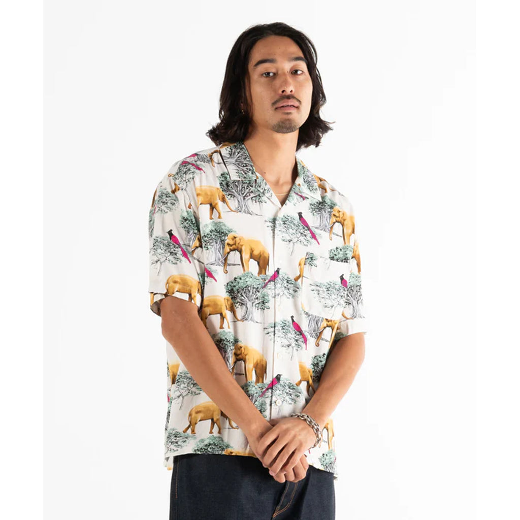BEDWIN & THE HEARTBREAKERS S/S ORG ALOHA SHIRT "ROGERS"