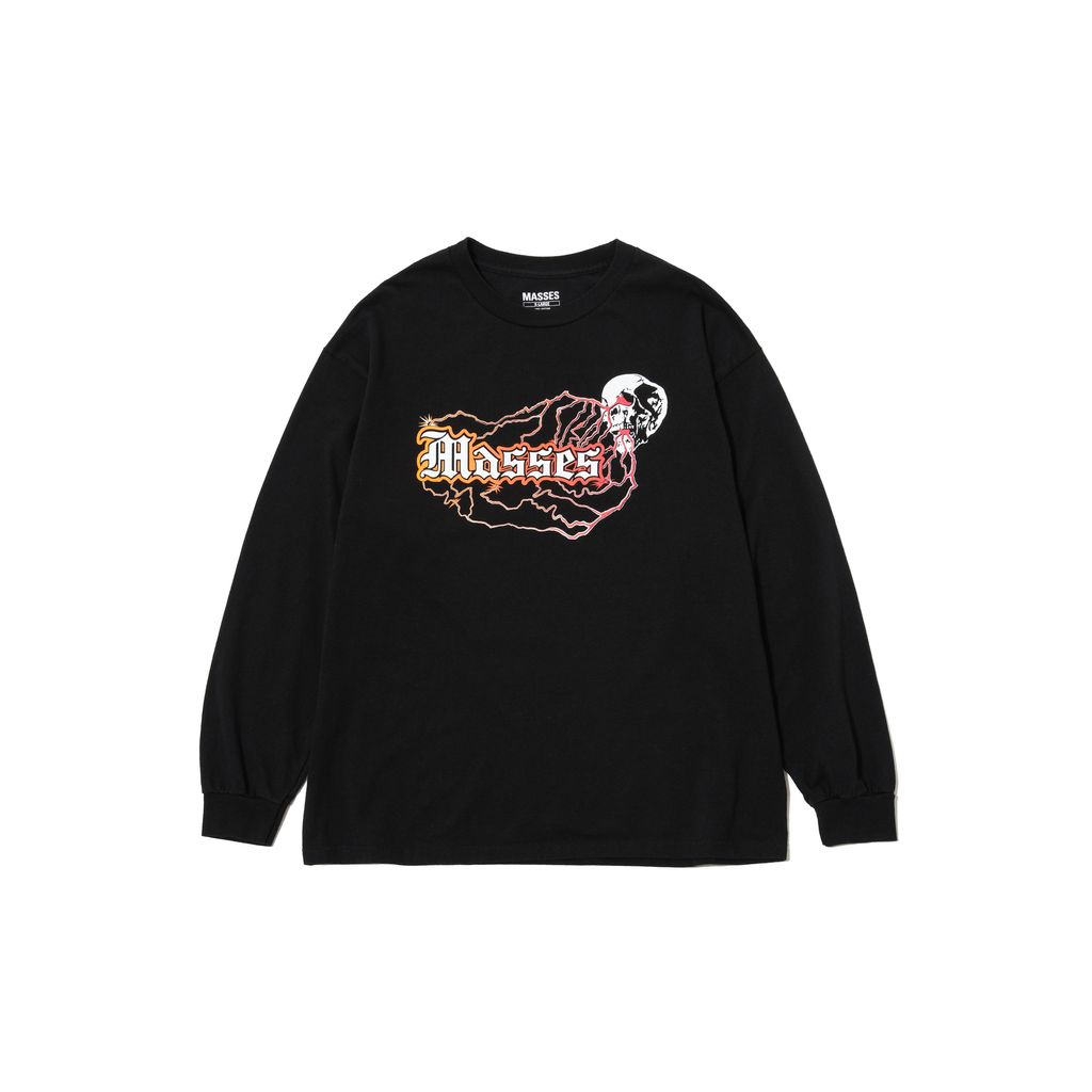 MASSES T-SHIRT L/S SKULL THUNDER