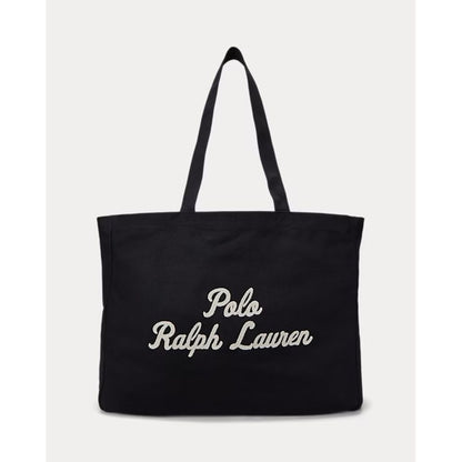 POLO RALPH LAUREN エンブロイダリー キャンバス トート（ BLACK）