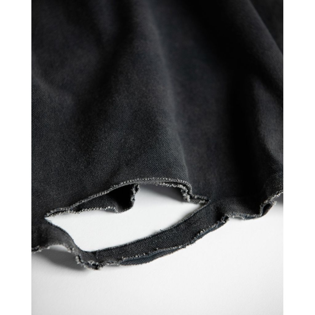 ANACHRONORM MOSS STITCH DAMAGED POCKET S/S T-S