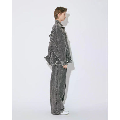 beautiful people double-end selvedge denim blouson blk bleach