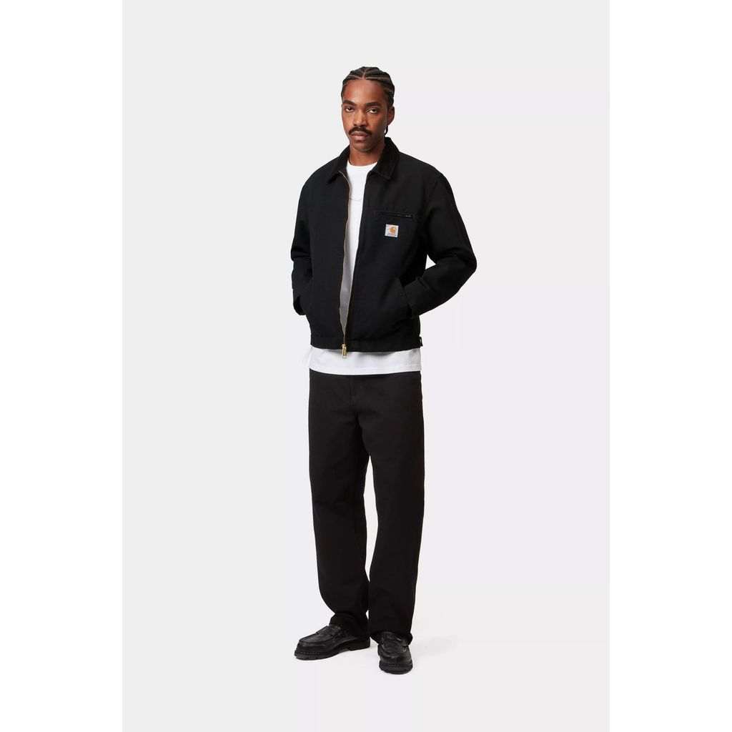 CARHARTT WIP Detroit Jacket - Black / Black (rinsed)