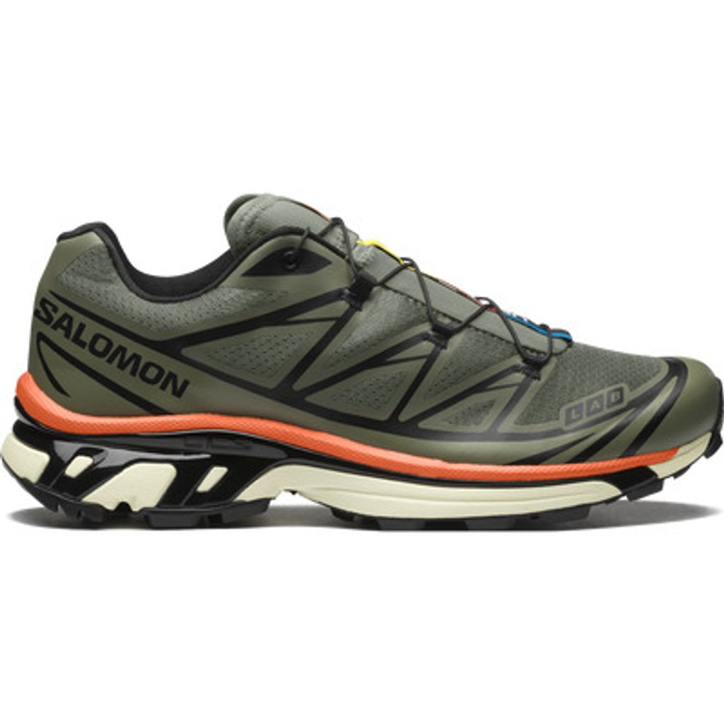 SALOMON XT-6 (Deep Lichen Green/Black/Red Orange)