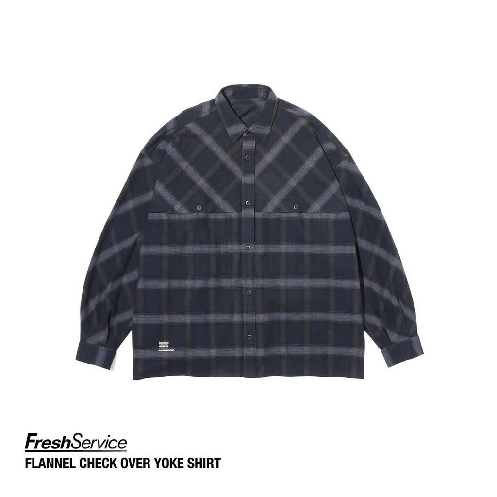 FreshService "FLANNEL CHECK OVER YOKE SHIRT”