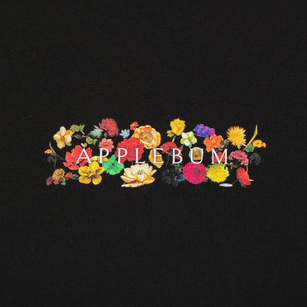 APPLEBUM "FLOWERS LOGO"  MOCKNECK L/S T-SHIRT