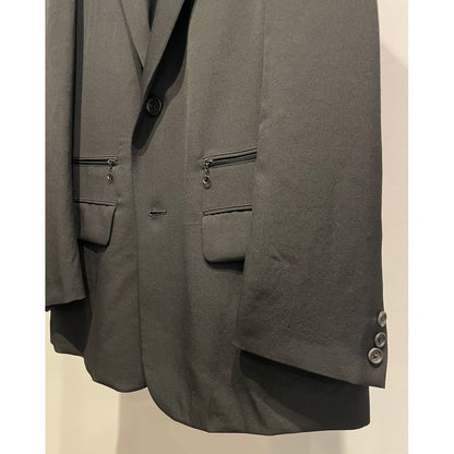 Y's for men WOOL GABARDINE LEFT AND RIGHT CHANGE POCKET JACKET