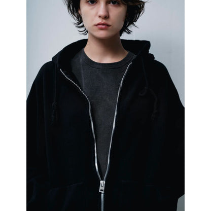 FOUNDOUR COTTON FRENCH TERRY ZIP UP HOODIE