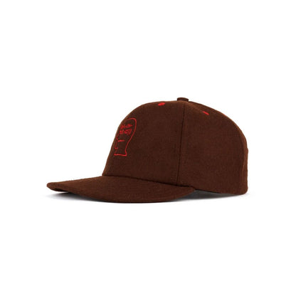 BRAIN DEAD FLANNEL CLASSIC LOGOHEAD 6PANEL HAT