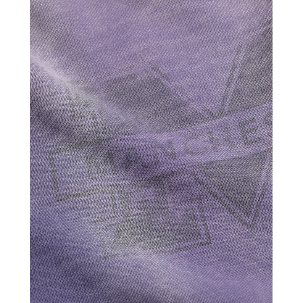 ANACHRONORM MANCHESTER PRINTED CUT-OFF SWEAT PARKA