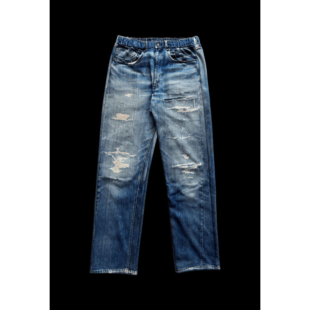 TALKING ABOUT THE ABSTRACTION DENIM PRINT STRIGHT PT