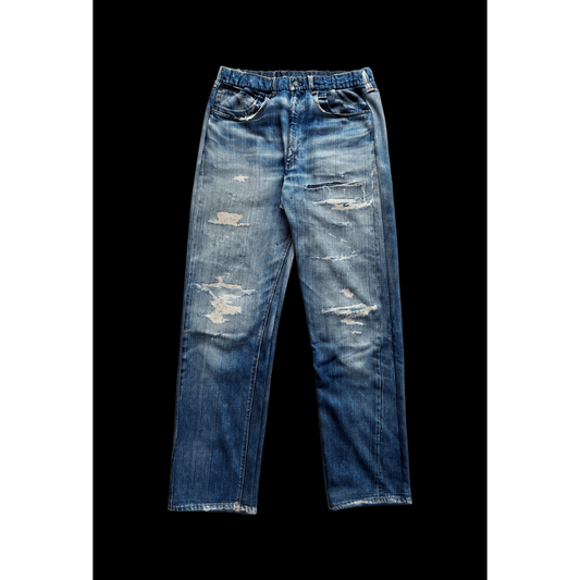 TALKING ABOUT THE ABSTRACTION DENIM PRINT STRIGHT PT