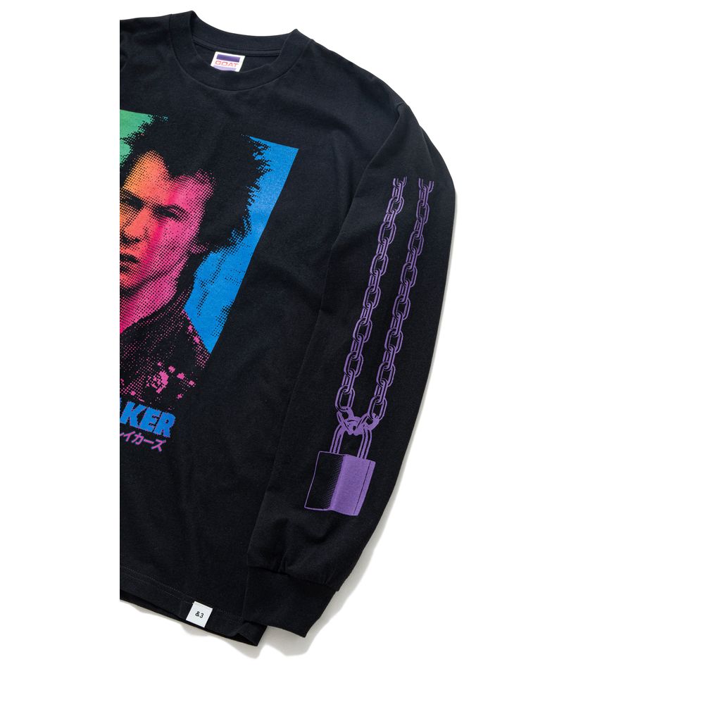 BEDWIN & THE HEARTBREAKERS 25SB2206 L/S PRINTED T "OLDMAN"