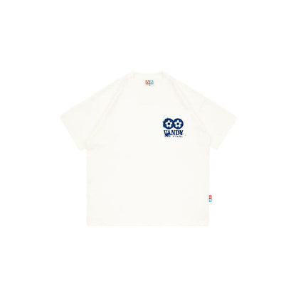 VANDY THE PINK Classic Flower Logo Water Paint Tee