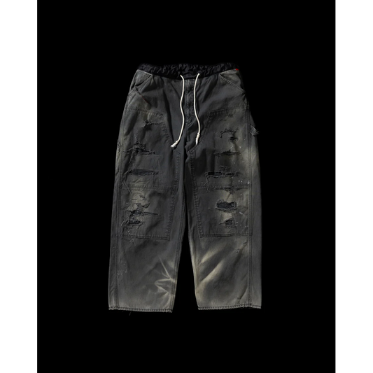 ANACHRONORM AN386-D REMAKED DOUBLE KNEE DUCK PAINTER PANTS