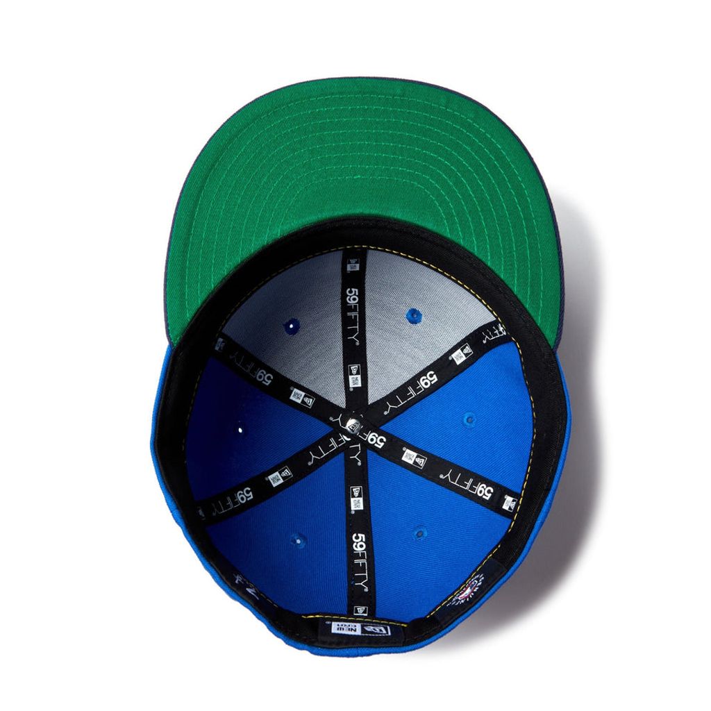 NEW ERA  59FIFTY Powered by GORO NAKATSUGAWA(min-nano) ロサンゼルス・ドジャース スエットバンドブルーバイザー ライトネイビー