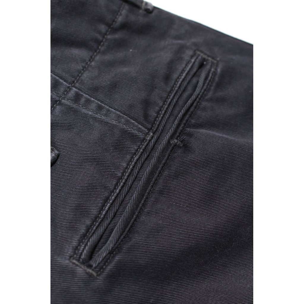 BOWWOW BLACK WORK TROUSERS AGED