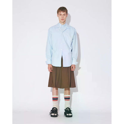 beautiful people  high twist gabardine three tuck shorts