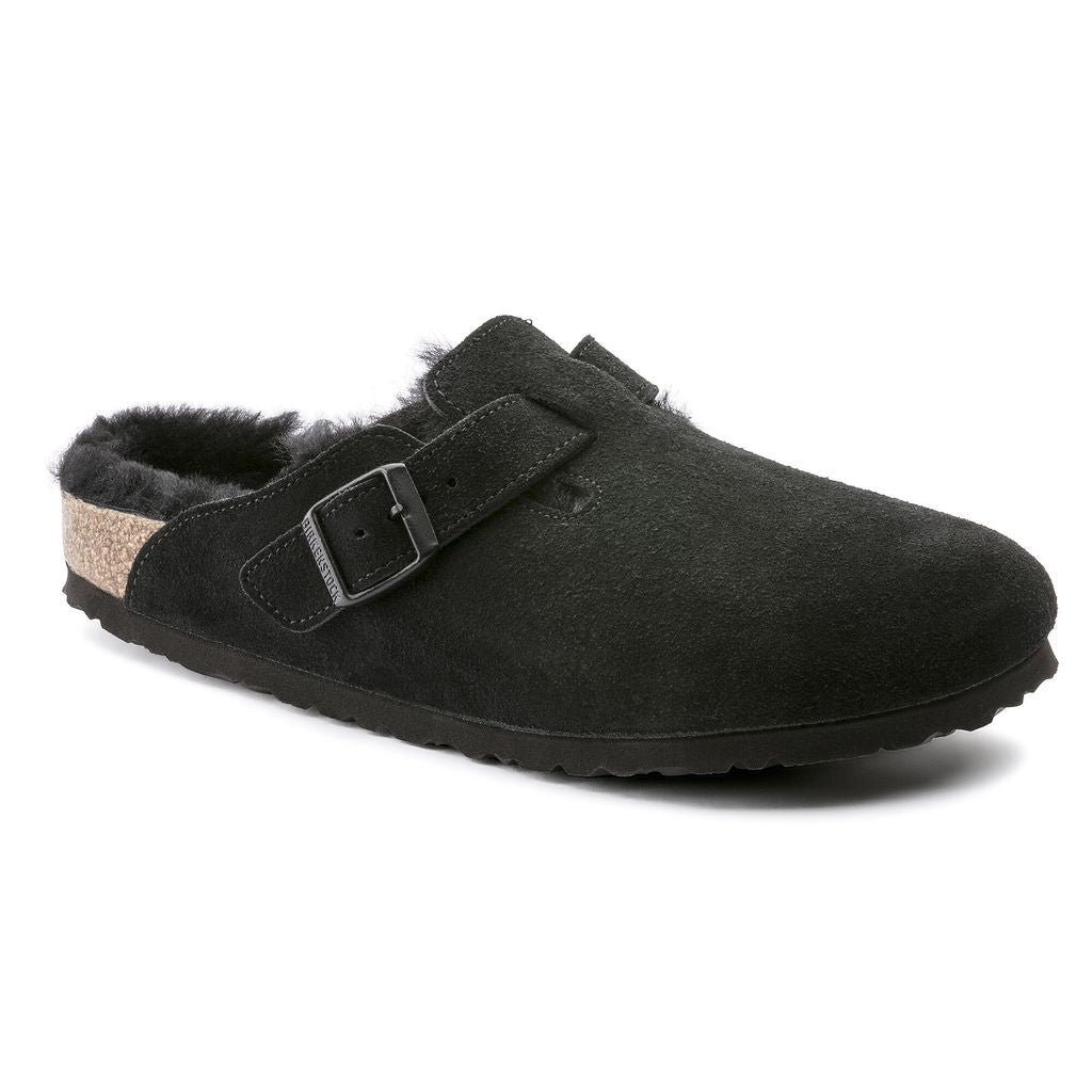 【予約商品】BIRKENSTOCK Boston Shearling ボストン シアリング スエードレザー(Black) 0259883