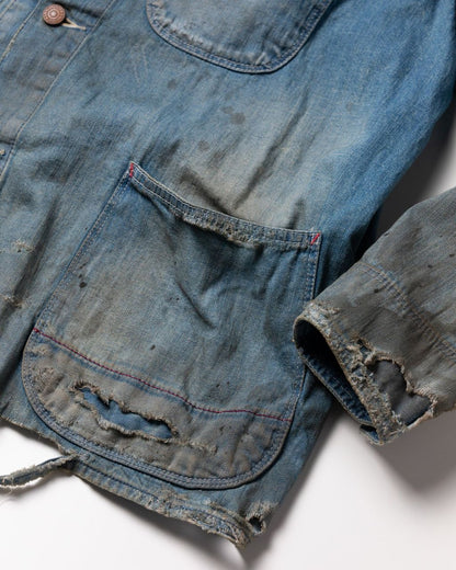 ANACHRONORM DAMAGED LIGHToz BM DENIM COVERALL