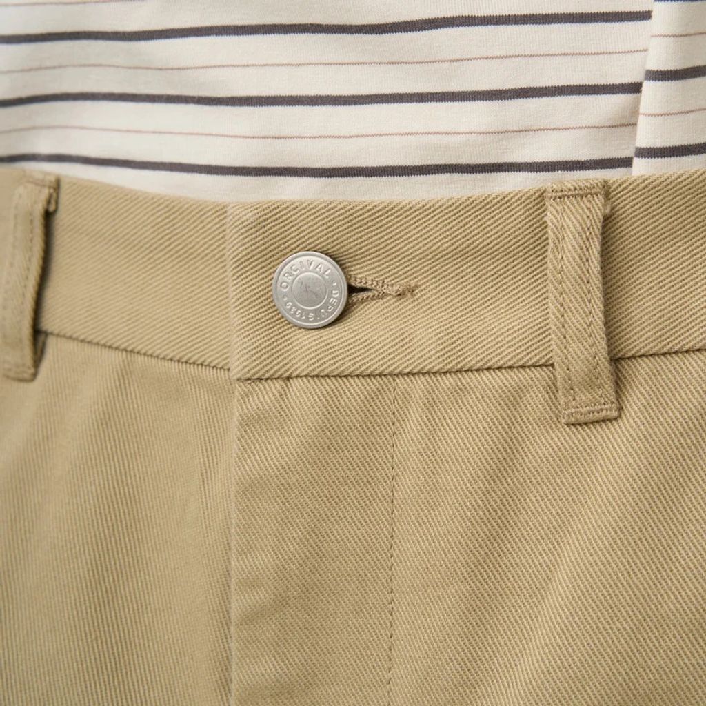 ORCIVAL OR-E0301MRD-R Men's Cotton Dry Twill Wide Curve Pants 26aw