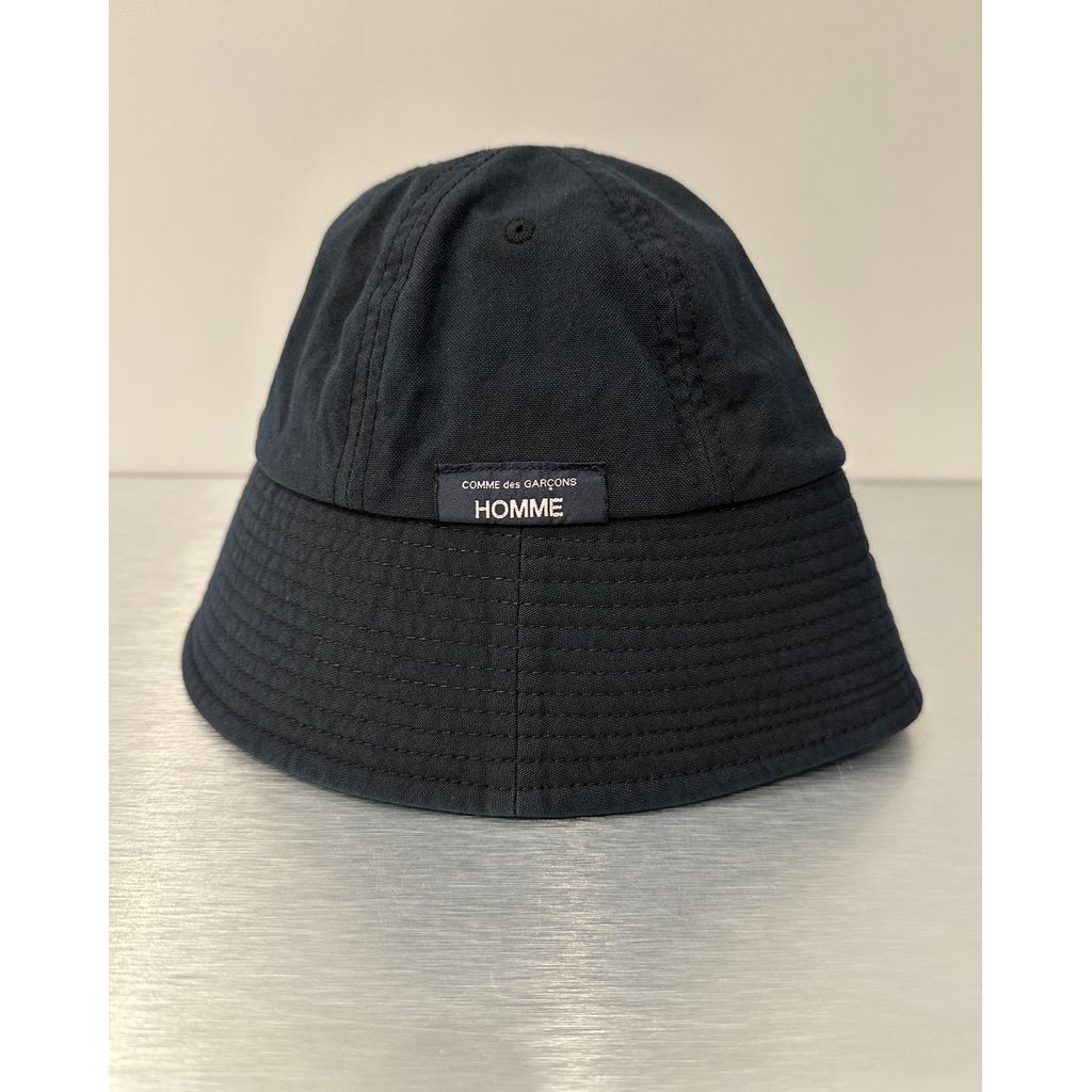 COMME des GARCONS HOMME NYLON OXFORD GARMENT-DYED HAT（BLACK）