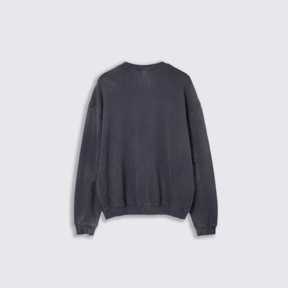 MAGIC STICK FADED CREW SWEAT (FADE NAVY)
