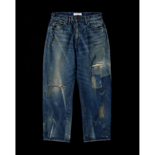 ANACHRONORM CONTEXT-003N-R1 REMAKED 80's WIDE 5P DENIM PANTS