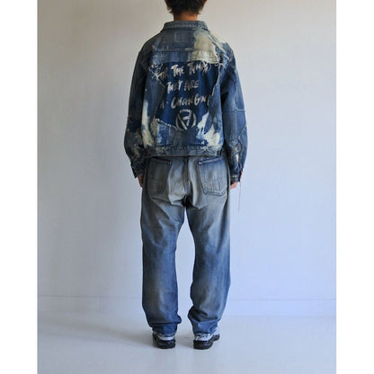 ANACHRONORM HARD REMAKED FRONT TUCK DENIM JACKET INDIGO (REMAKE)