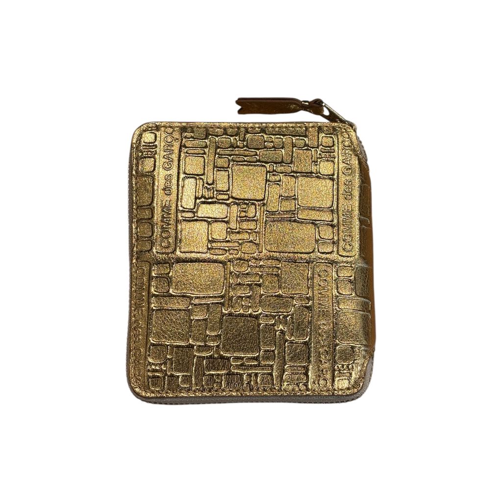 Wallet COMME des GARCONS Embossed Logotype2 Gold