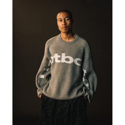 TIGHTBOOTH BIG LOGO KNIT SWEATER