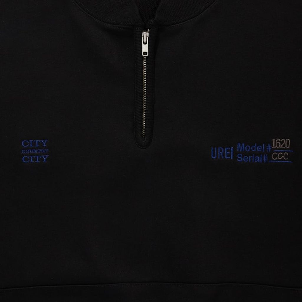 CITY COUNTRY CITY EMBROIDERED LOGO HALF ZIP SWEATSHIRT_UREI