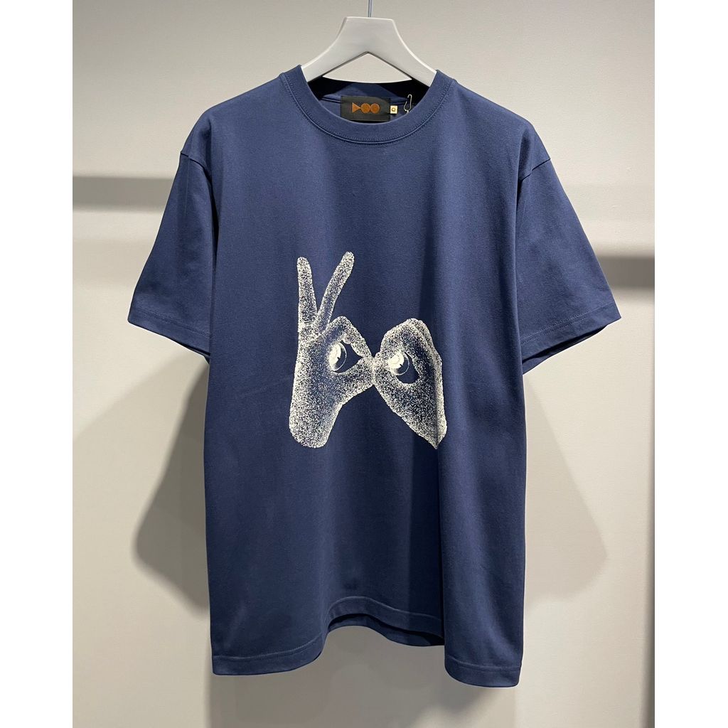 VOO × LINEAGE CORE SP ACHIVE LOGO TEE（INDIGO）