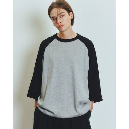 is-ness BALLOON RAGLAN SLEEVE T-SHIRT