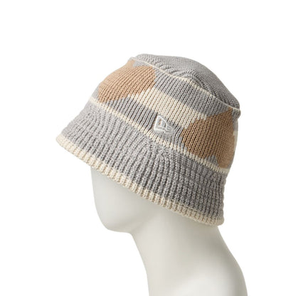 NEW ERA ニットバケット ハート ライトグレー ストーン  14667670