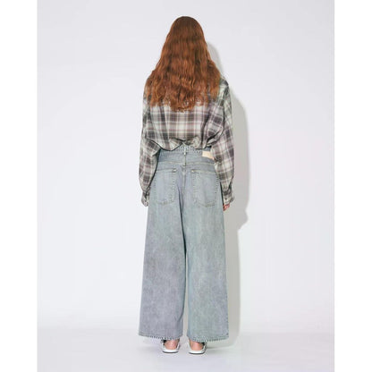 beautiful people selvedge denim o/d cropped wide pants