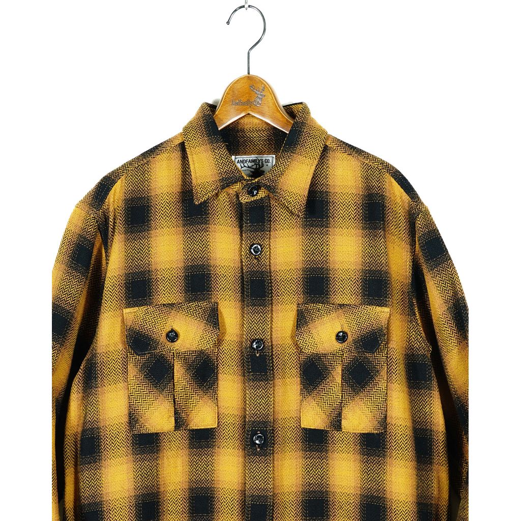 ANDFAMILYS Herringbone Fade Check Jacket