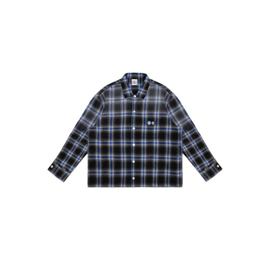 VANDY THE PINK BRUSHED FLANNEL SHIRT（BLUE）