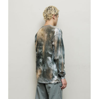 BAL x YUKIDYE  LOGO TIE DYE LS TEE