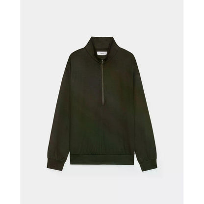 marka  Super 100s Washable Wool Jersey / Half-Zip Stand