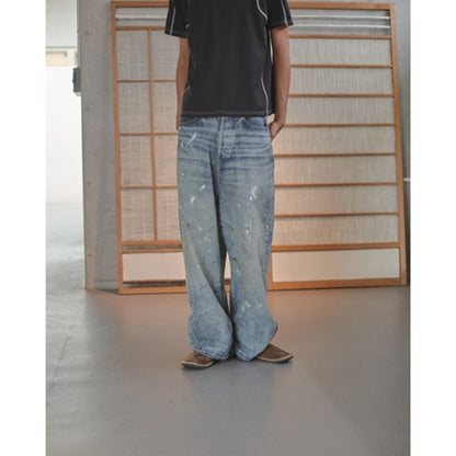 refomed FRESH MAN DENIM WIDE PANTS "PAINT"